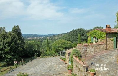 Maison de campagne à vendre Arezzo, Toscane, RIF 2993 Anwesen und Ausblick