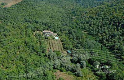 Maison de campagne à vendre Gaiole in Chianti, Toscane, RIF 3003 Vogelperspektive