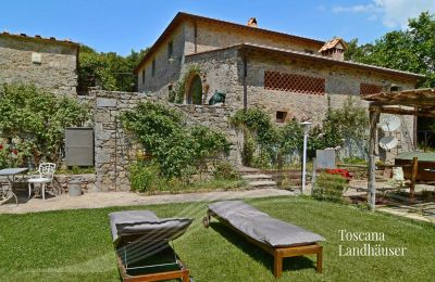 Maison de campagne à vendre Gaiole in Chianti, Toscane, RIF 3003 Rustico und Garten