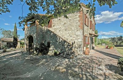 Ferme à vendre Sarteano, Toscane, RIF 3009 Blick auf Haupthaus