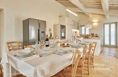 Maison de campagne à vendre Cortona, Toscane, RIF 2986 Küche und Essbereich