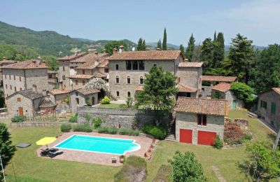 Manoir à vendre Caprese Michelangelo, Toscane, Photo Drone