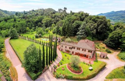 Maison de campagne à vendre Lucca, Toscane, Photo Drone