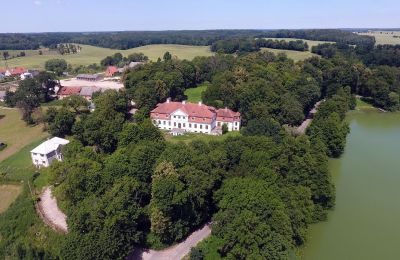 Manoir à vendre Jaśkowo, Dwór w Jaśkowie, Varmie-Mazurie, Photo Drone