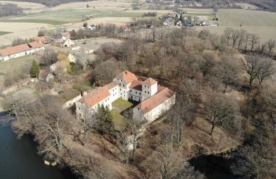 Château médiéval à vendre Witostowice, Basse-Silésie, Photo Drone