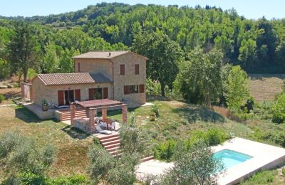 Maison de campagne à vendre Montescudaio, Toscane, RIF 2185 Rustico mit Treppen zum Pool