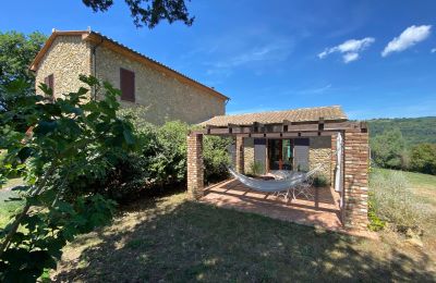 Maison de campagne à vendre Montescudaio, Toscane, RIF 2185 Blick auf Terrasse