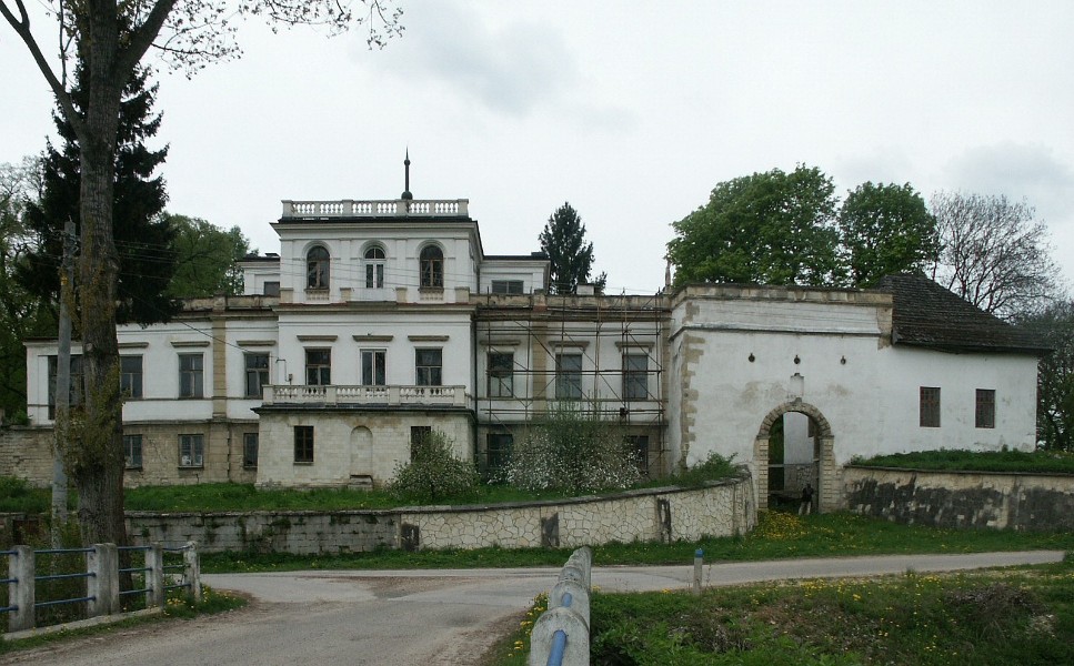 Château à vendre Sancygniów, Pałac Deskurów, Sainte-Croix, Vue frontale