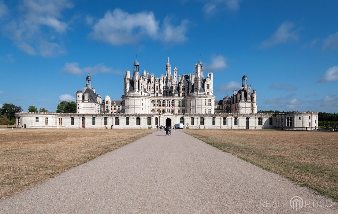 Loire Schlösser: Schloss Chambord (Südfassade, Eingang), Chambord