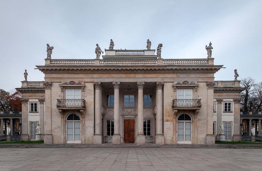 Palais Łazienki à Varsovie, vue principale, Warszawa