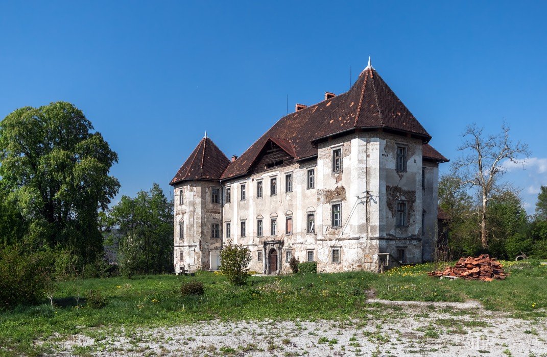 Schloss Strobelhof in Ljubljana (Grad Bokalce), la Slovénie