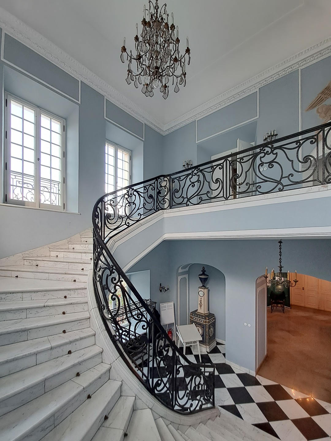 Otwock Wielki, musée, château près de Varsovie, Escalier